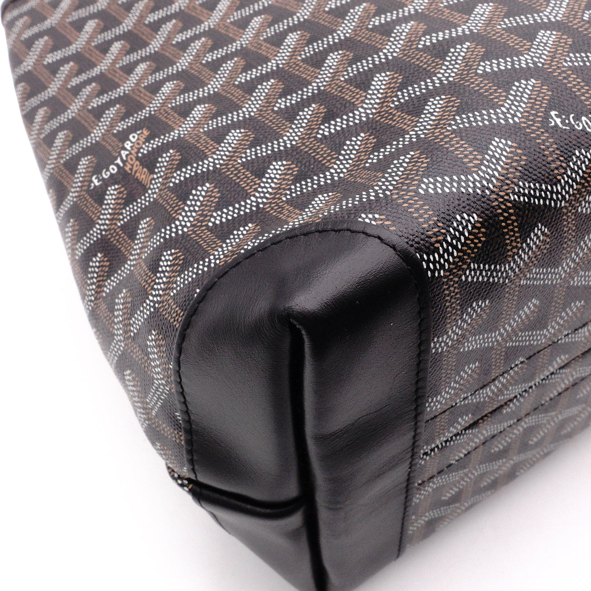 GOYARD Belshas Biode PM Tote Bag, PVC/Leather, Black, Women's, Shoulder Bag