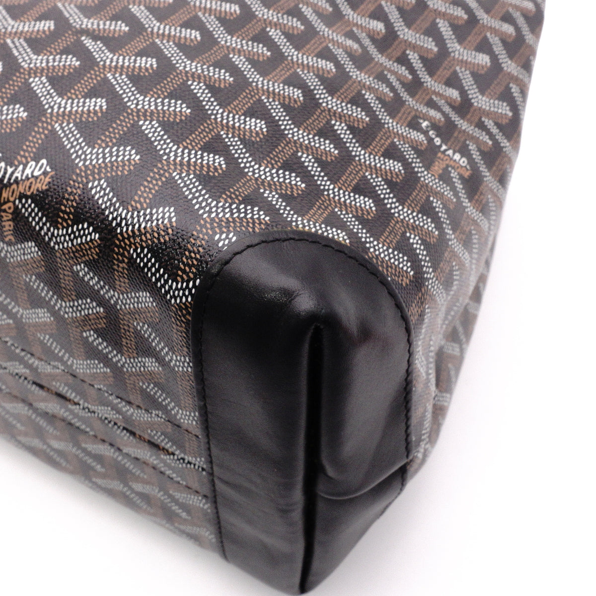 GOYARD Belshas Biode PM Tote Bag, PVC/Leather, Black, Women's, Shoulder Bag