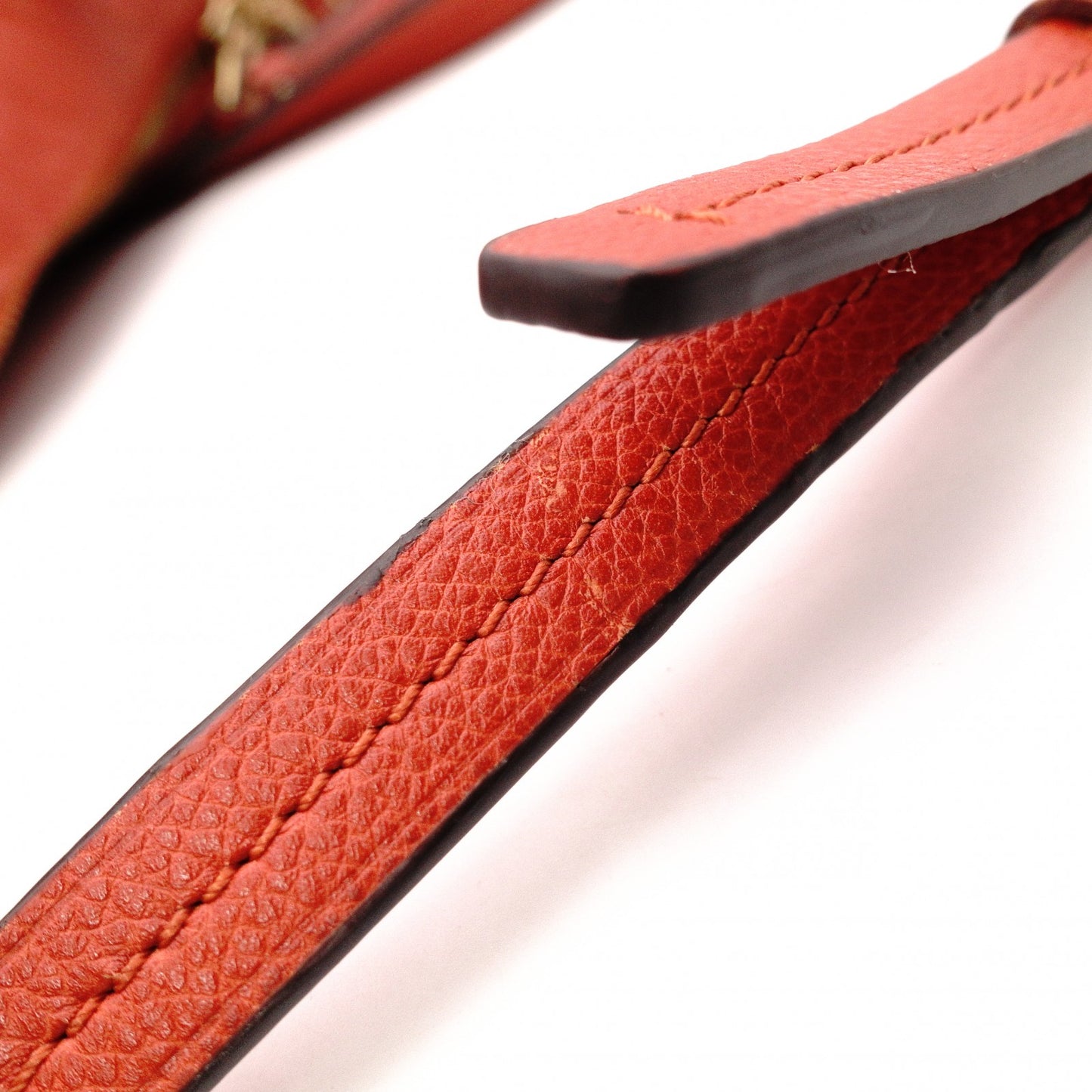 LOUIS VUITTON Lumineux PM Monogram Implant Shoulder Bag, Leather, Orange, 2-Way