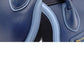 CELINE Luggage Micro Handbag, Leather, Blue, Tote Bag