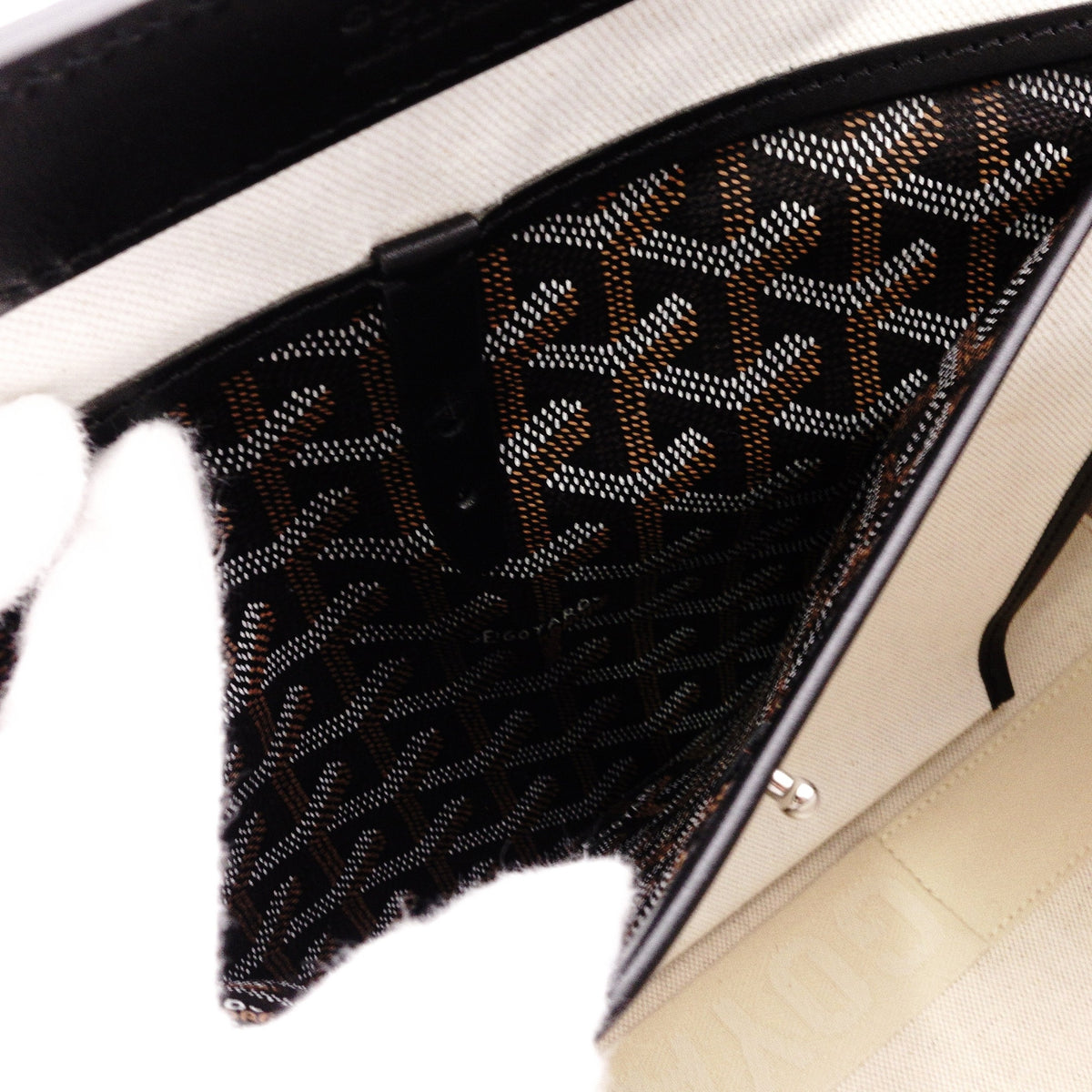 GOYARD Belshas Biode PM Tote Bag, PVC/Leather, Black, Women's, Shoulder Bag