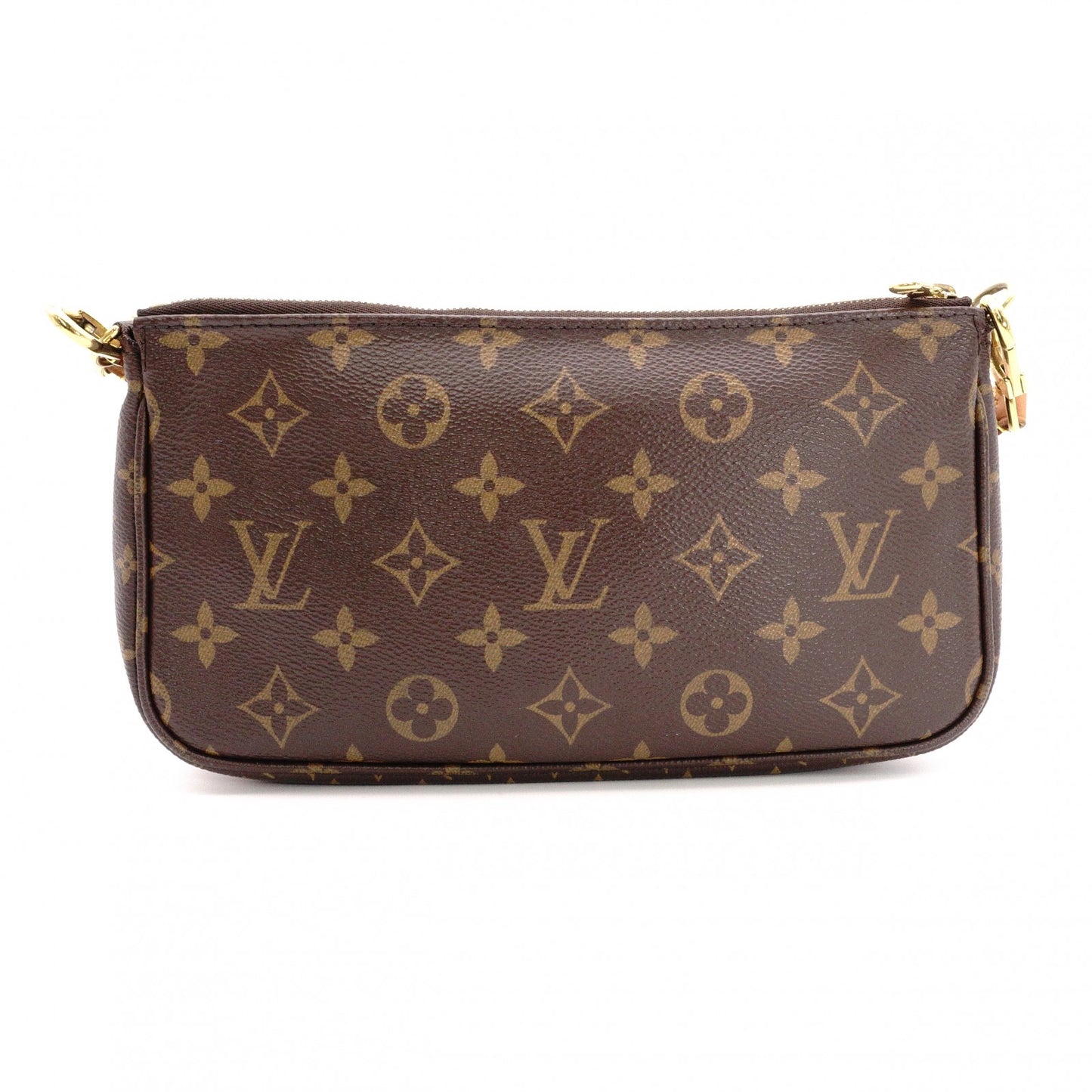 LOUIS VUITTON Multi-Pochette Accessoires Monogram Canvas Shoulder Bag, Brown/Pink, Leather/PVC Women's
