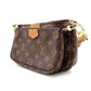LOUIS VUITTON Multi-Pochette Accessoires Monogram Canvas Shoulder Bag, Brown/Pink, Leather/PVC Women's