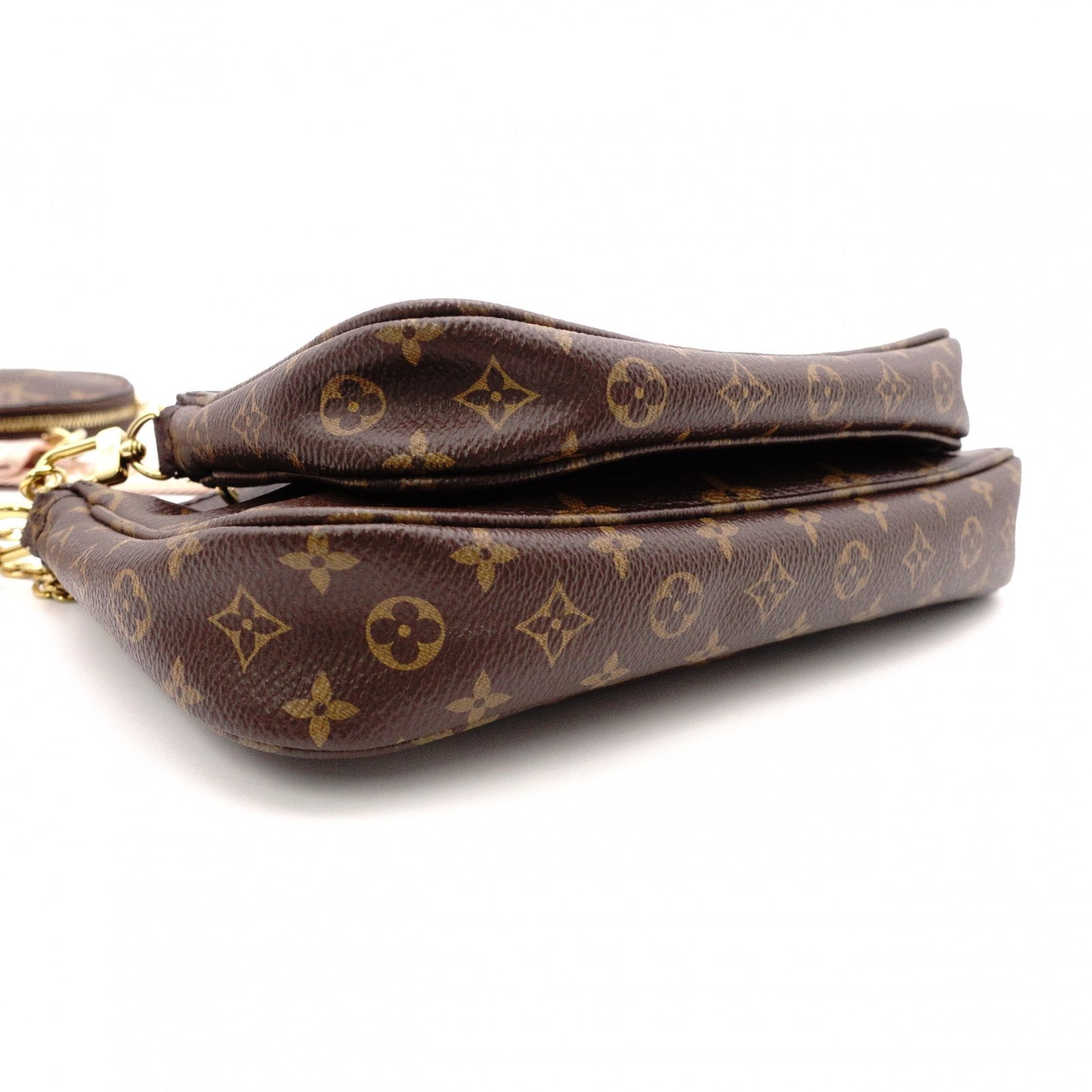 LOUIS VUITTON Multi-Pochette Accessoires Monogram Canvas Shoulder Bag, Brown/Pink, Leather/PVC Women's