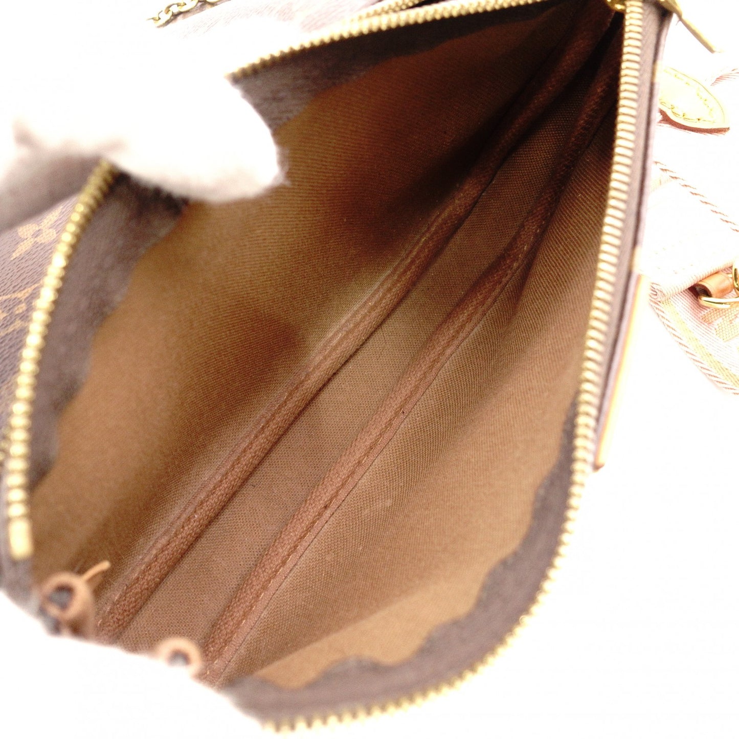 LOUIS VUITTON Multi-Pochette Accessoires Monogram Canvas Shoulder Bag, Brown/Pink, Leather/PVC Women's