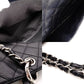 CHANEL Matelassé Shoulder Bag Leather Black