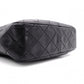 CHANEL Lambskin Matelassé Shoulder Bag, Leather, Black, Vintage Gold Hardware