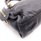 BALENCIAGA The Mini City Handbag, Leather, Gray, Women's, Crossbody, Gold Hardware