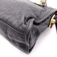 BALENCIAGA The Mini City Handbag, Leather, Gray, Women's, Crossbody, Gold Hardware