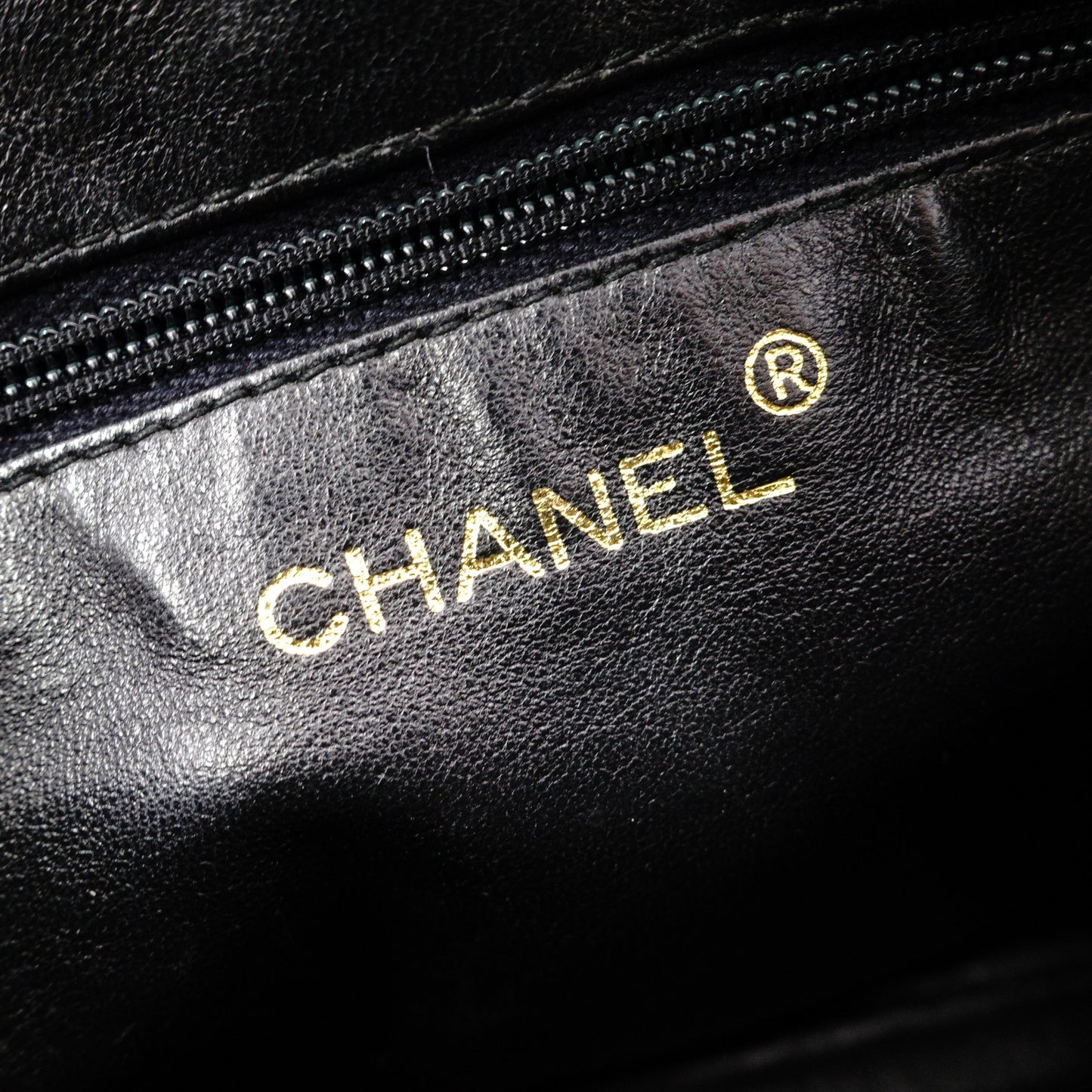 CHANEL Lambskin Matelassé Shoulder Bag, Leather, Black, Vintage Gold Hardware