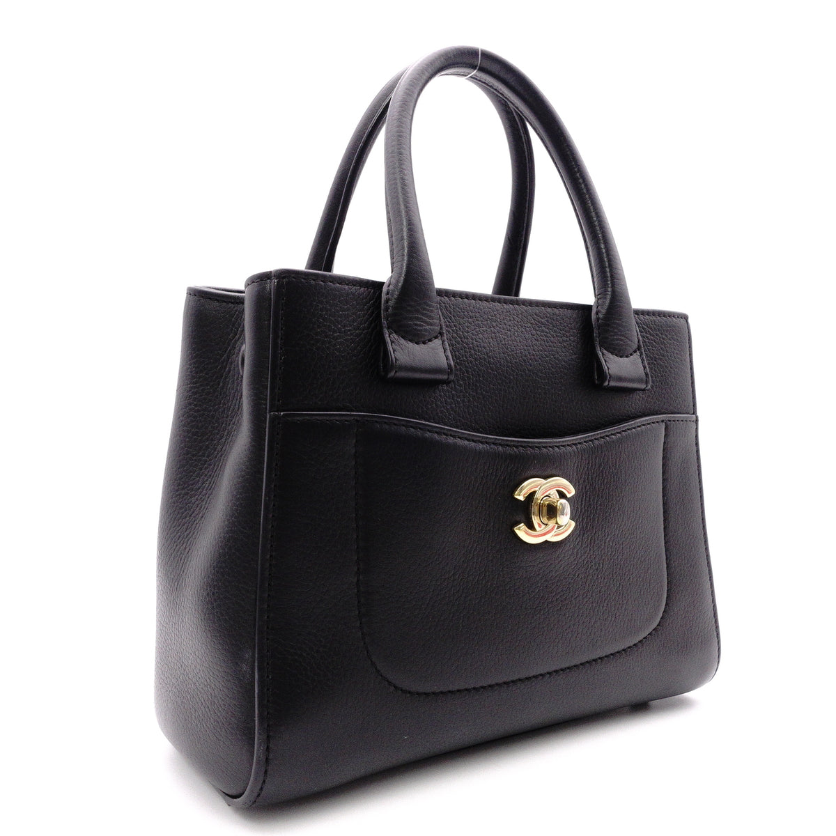 CHANEL Neo Executive Shoulder Bag, 2way Hand Bag, Leather, Black, Gold Hardware, Women's