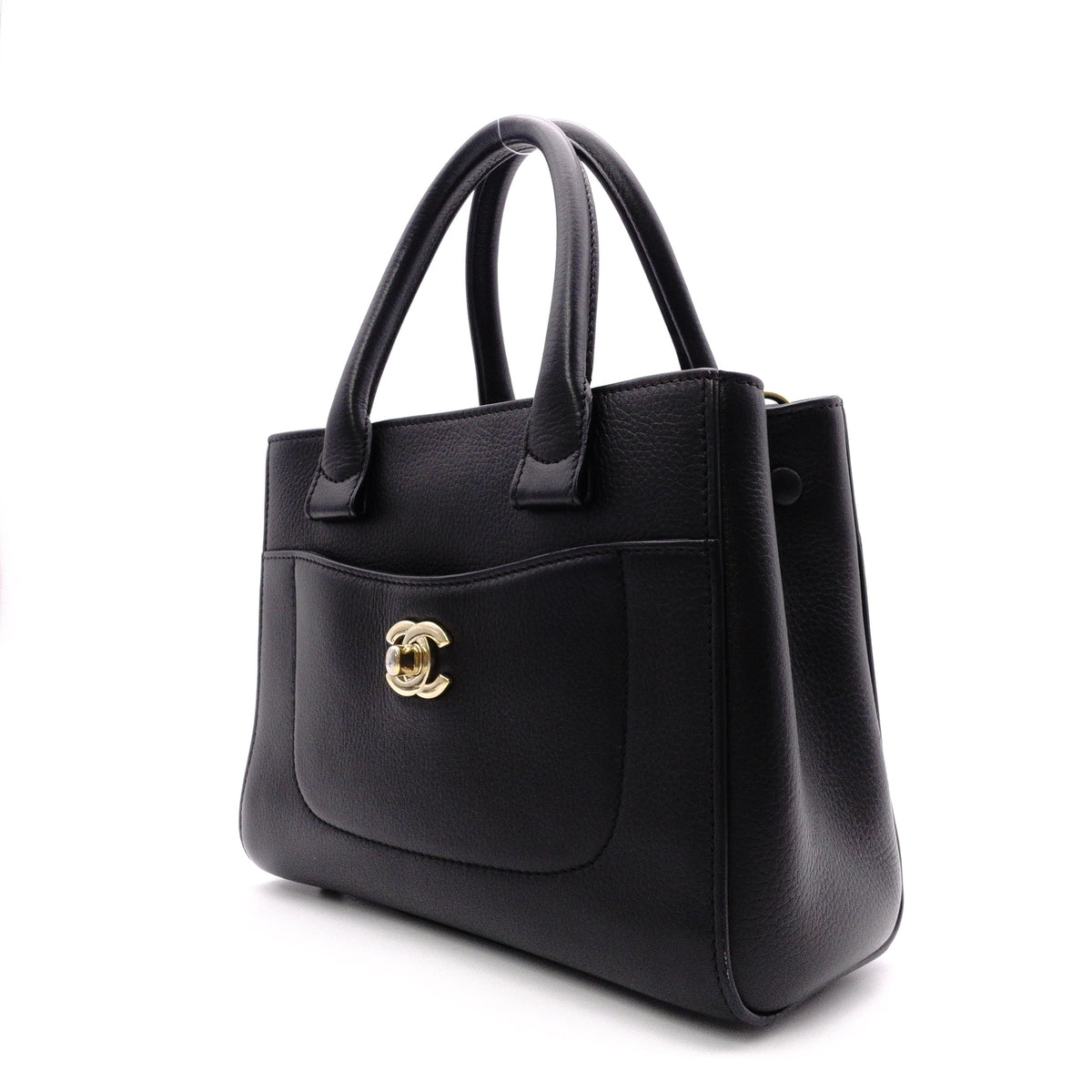 CHANEL Neo Executive Shoulder Bag, 2way Hand Bag, Leather, Black, Gold Hardware, Women's