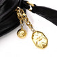 CHANEL Lambskin Matelassé Shoulder Bag, Leather, Black, Vintage Gold Hardware