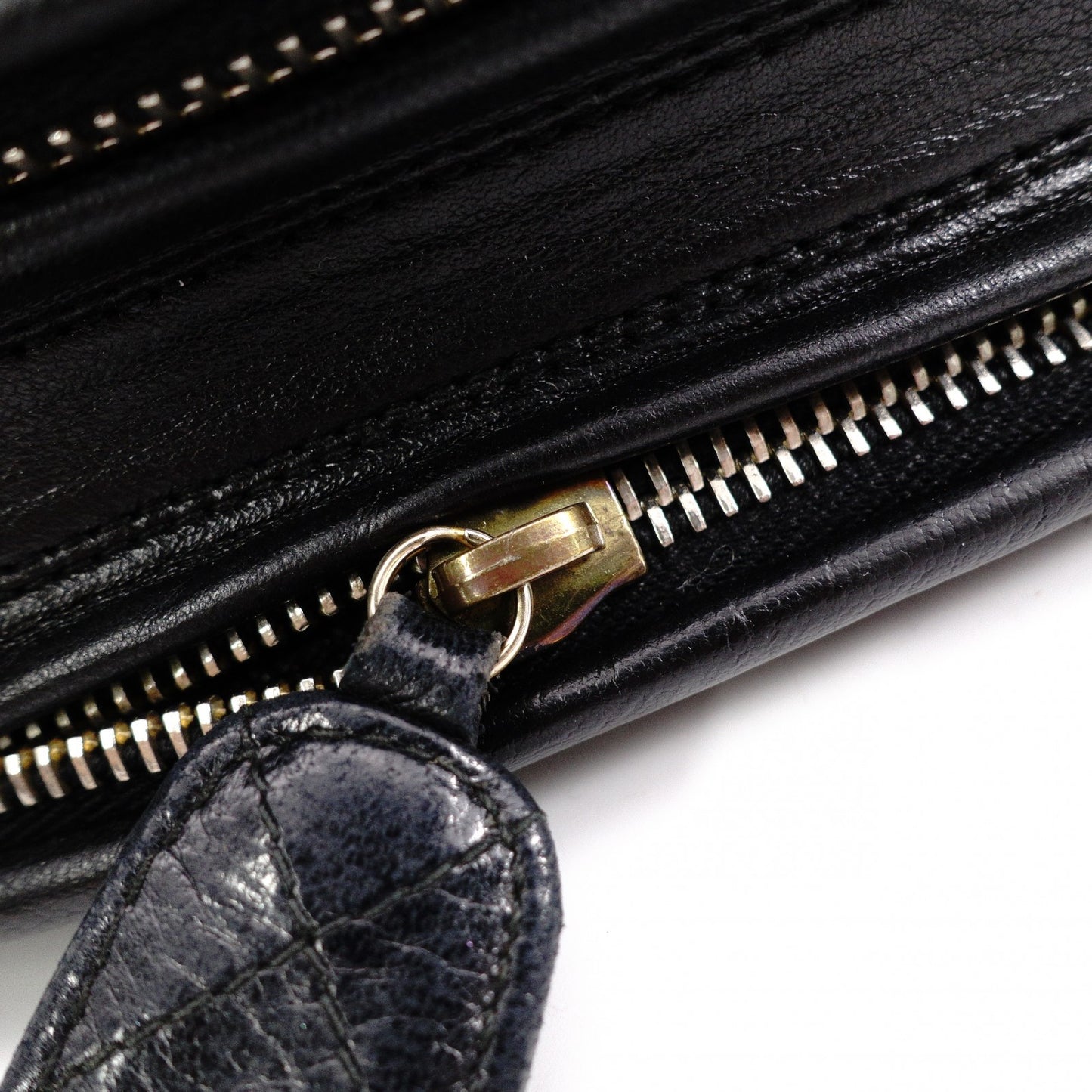CHANEL Lambskin Matelassé Shoulder Bag, Leather, Black, Vintage Gold Hardware