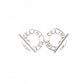 CELINE Earrings, 925 Sterling Silver, Silver Logo, Circle
