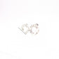 CELINE Earrings, 925 Sterling Silver, Silver Logo, Circle