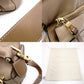 LOEWE Puzzle Medium Handbag, Leather, Beige, 2-Way, Gold Hardware, Crossbody