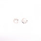 CELINE Earrings, 925 Sterling Silver, Silver Logo, Circle