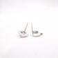 CELINE Earrings, 925 Sterling Silver, Silver Logo, Circle