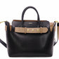 BURBERRY Belt Bag, Handbag, Leather, Black, Brown, 2-Way Crossbody