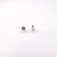 CELINE Earrings, 925 Sterling Silver, Silver Logo, Circle