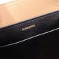 BURBERRY Belt Bag, Handbag, Leather, Black, Brown, 2-Way Crossbody