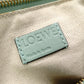 LOEWE Puzzle Medium Handbag, Leather, Green, 2-Way Crossbody