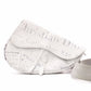 Dior Saddle Daniel Arsham Newspaper Shoulder Bag, PVC/Leather, White