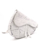 Dior Saddle Daniel Arsham Newspaper Shoulder Bag, PVC/Leather, White