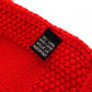 CHANEL Coco Logo Wool Red Scarf
