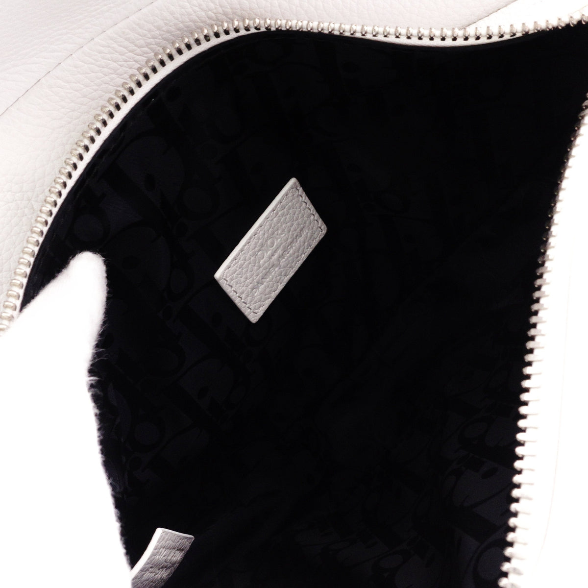 Dior Saddle Daniel Arsham Newspaper Shoulder Bag, PVC/Leather, White