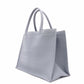 DIOR Book Tote Medium Tote Bag, Leather, Blue-Gray, Shoulder Strap, CD Logo
