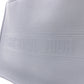 DIOR Book Tote Medium Tote Bag, Leather, Blue-Gray, Shoulder Strap, CD Logo