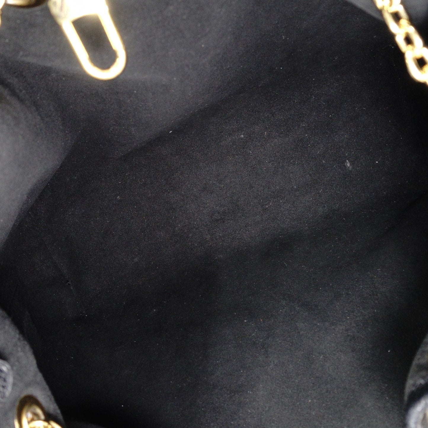 LOUIS VUITTON M47209 Bundle Monogram Imprint Shoulder Bag, Leather, Black, 2-Way