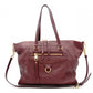LOUIS VUITTON Monogram Implant Shoulder Bag, Leather, Bordeaux, 2-Way