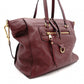 LOUIS VUITTON Monogram Implant Shoulder Bag, Leather, Bordeaux, 2-Way