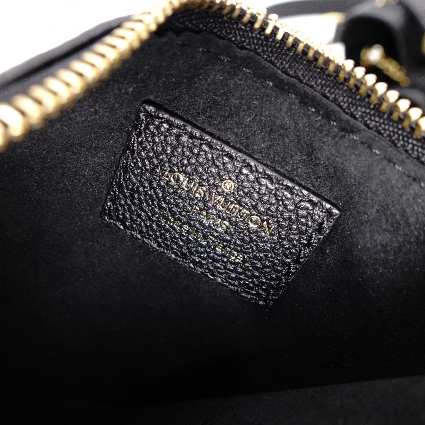 LOUIS VUITTON M47209 Bundle Monogram Imprint Shoulder Bag, Leather, Black, 2-Way