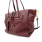 LOUIS VUITTON Monogram Implant Shoulder Bag, Leather, Bordeaux, 2-Way