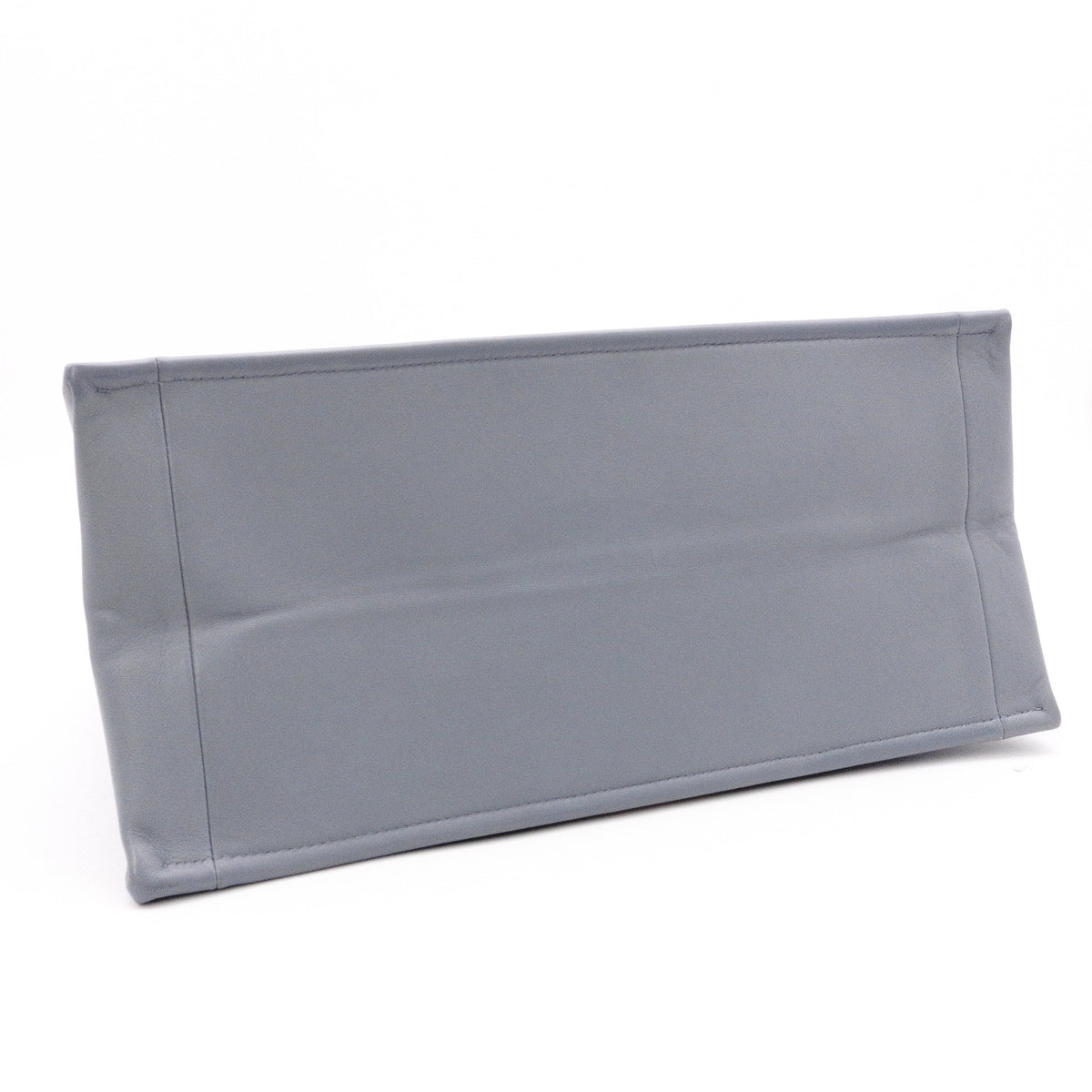 DIOR Book Tote Medium Tote Bag, Leather, Blue-Gray, Shoulder Strap, CD Logo