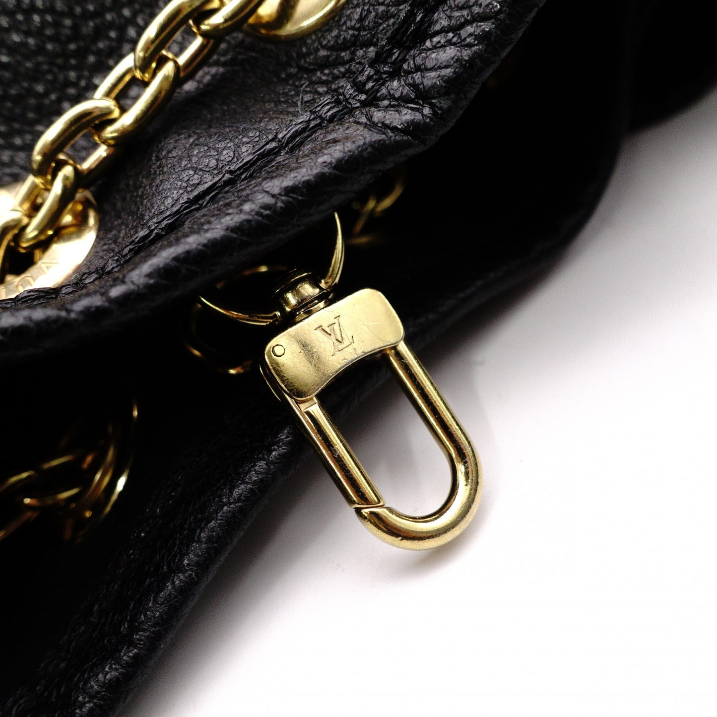 LOUIS VUITTON M47209 Bundle Monogram Imprint Shoulder Bag, Leather, Black, 2-Way