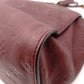 LOUIS VUITTON Monogram Implant Shoulder Bag, Leather, Bordeaux, 2-Way