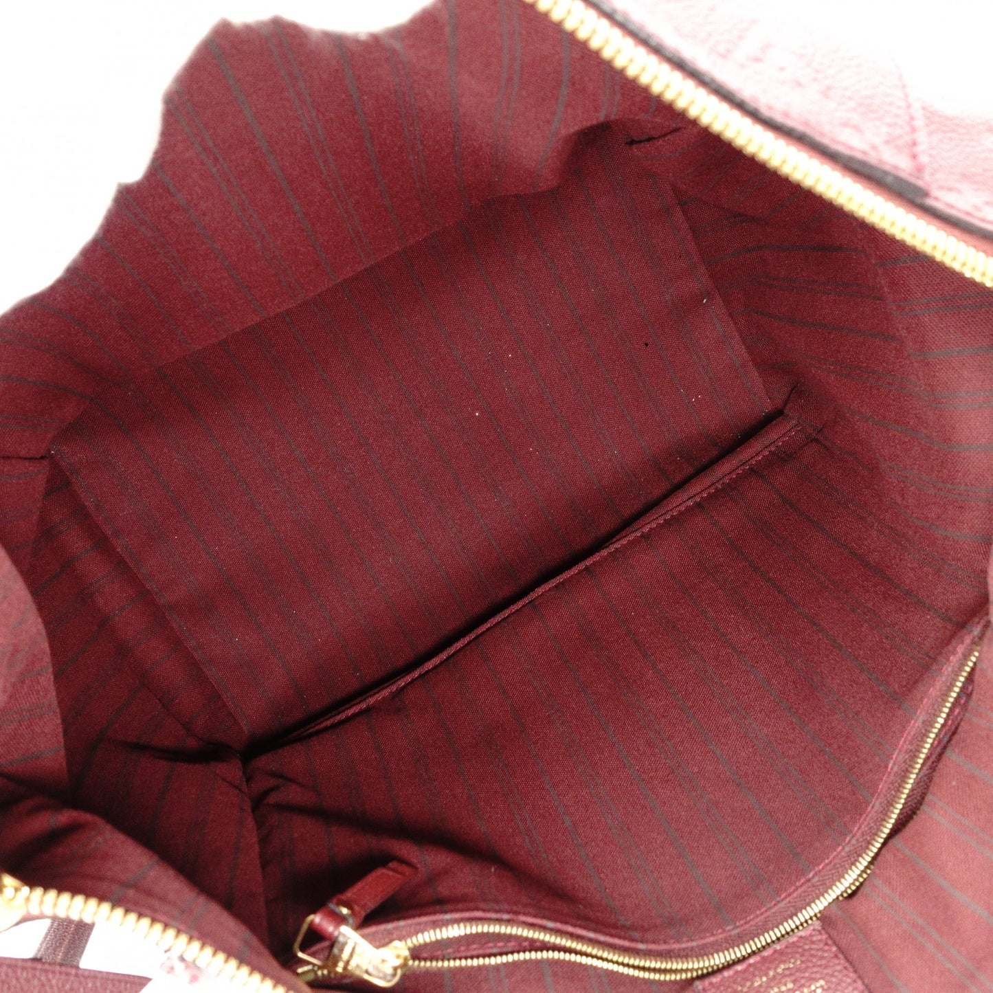 LOUIS VUITTON Monogram Implant Shoulder Bag, Leather, Bordeaux, 2-Way