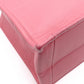 DIOR Book Tote Medium Tote Bag, Leather, Pink, Women's, CD Logo, Shoulder Strap