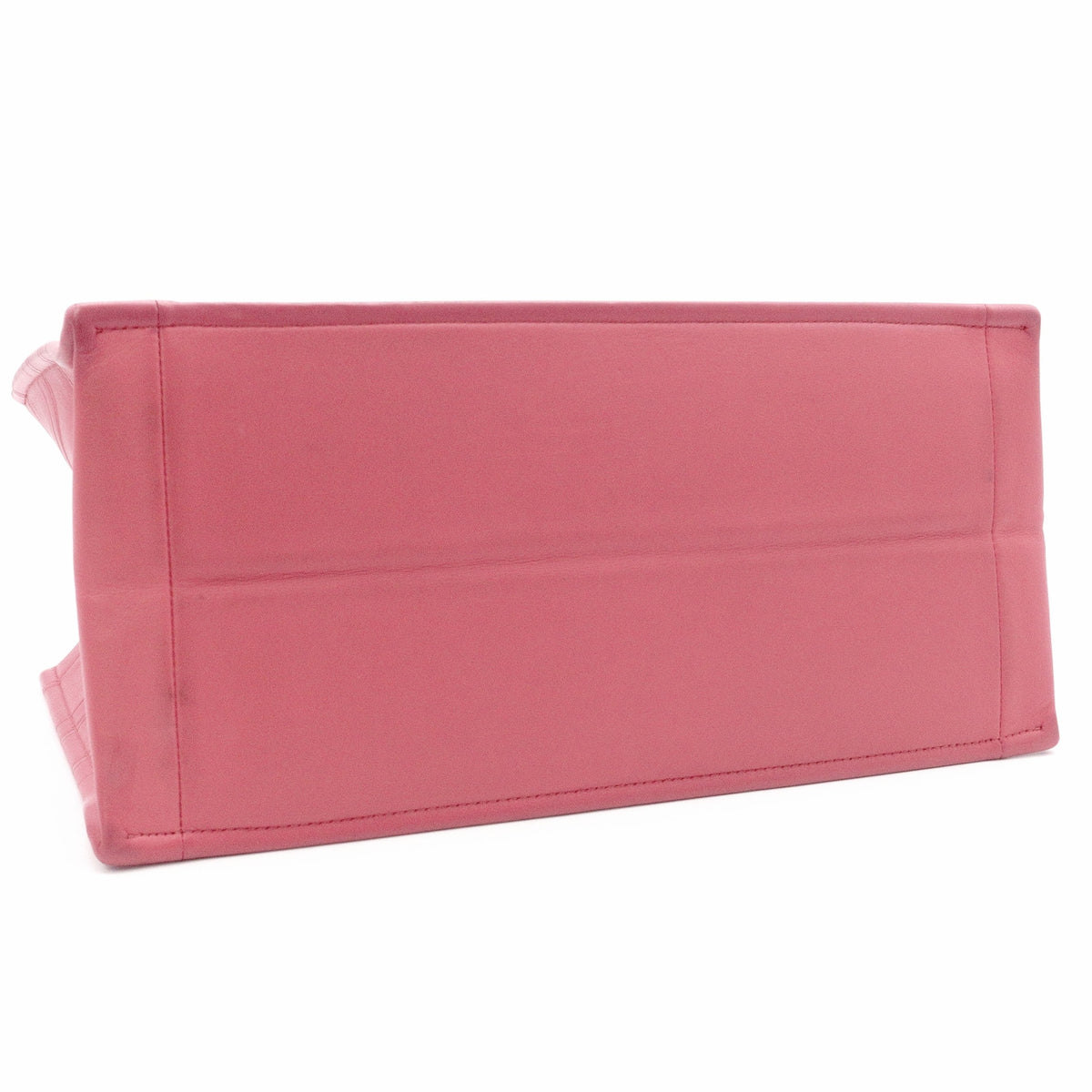 DIOR Book Tote Medium Tote Bag, Leather, Pink, Women's, CD Logo, Shoulder Strap