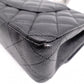 CHANEL Caviar Skin W-Flap Classic Matelassé Shoulder Bag, Leather, Black, Silver Hardware