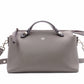 FENDI By the Way Handbag, Leather, Gray, Women's, 2-Way Crossbody, Silver Hardware