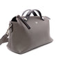 FENDI By the Way Handbag, Leather, Gray, Women's, 2-Way Crossbody, Silver Hardware