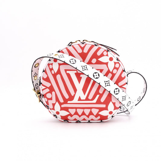 LOUIS VUITTON Boîte Chapeau Souple PM LV Crafty Shoulder Bag, PVC, Red