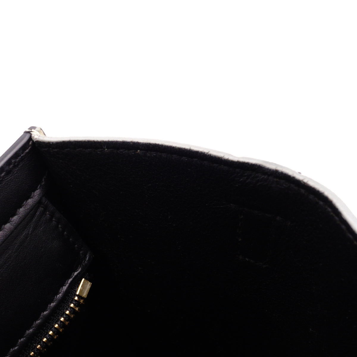 CELINE Luggage Nano Shopper Handbag, Leather, Greenish Gray, 2-Way, Black, Crossbody