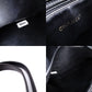 CHANEL Shoulder Bag Leather Black Women's Black Gold Hardware
